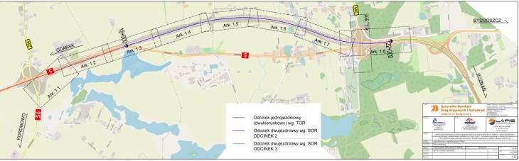 Otwarto 4 km drogi ekspresowej S5 z Bydgoszczy. Źródło GDDKiA